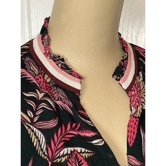 Scotch & Soda Bamboo Beach Floral Print Dress in XSmall Womens Long Sleeve - Picture 6 of 14